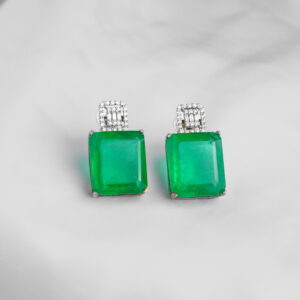 Green Emerald Earrings